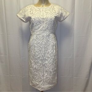 Pankaj & Nidhi for anthropologie white dress.